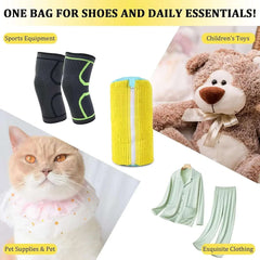 2/1PCS Shoe Washing Bag Washing Machine Laundry Bags with Zipper Closure Shoes Cleaning Bags Shoes Laundry Fluffy Fibers Sneaker