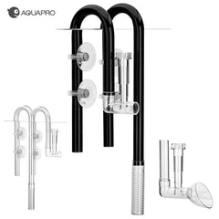 AQUAPRO بلاستيك مدخل تدفق مخرج مزيل زنبق ملحقات حوض السمك أنبوب خزان فلتر مياه الأسماك حوض السمك