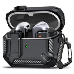 غطاء قفل أمان لهاتف Samsung Galaxy Buds 3 Pro Buds3 Buzz 3 Pro Case مقاوم للصدمات لهاتف Samsung Buds 3 Pro Sleeve مع خطاف