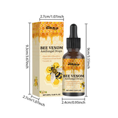 Bee Venom Antifungal Drops Nail Soothing Growth Bee Venom Nail Treatment Cleaning Spray for Hand Foot Nails Protection Care
