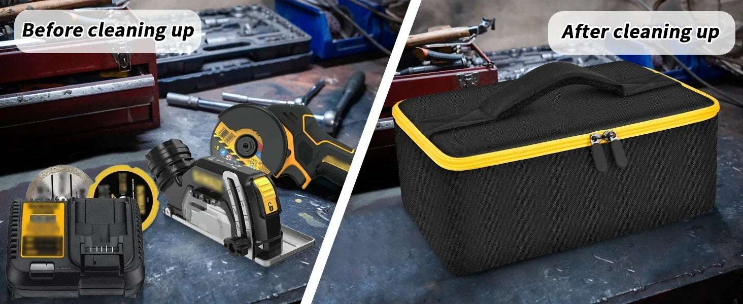 Compatible with DEWALT 20V MAX Cut Off Tool 3 in 1 Brushless (DCS438B), Storage bag case Carrying Holder Organizer (case only)