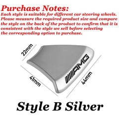 ABS Car Steering Wheel Emblem Sticker Interior Badge Decoration for Mercedes Benz W205 W168 W108 AMG W176 W204 W212 GLC CLA GLA