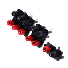 1Pc 2 4 6 Positions Bend Pin External Audio Jack Speaker Amplifier Banana Plug 4mm Socket Connector Screw Post Terminal Block