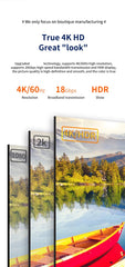 كابل موزع متوافق مع HDMI بمنفذين، بدقة 1080 بكسل، محول موزع Y لشاشة الكمبيوتر المحمول وصندوق التلفزيون