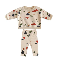 Fashion Baby Clothes Set Spring Autumn Toddler Baby Girl Casual Tops Sweater + Pants Baby Boy Clothing Outfits