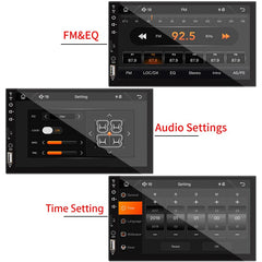 7“ Car Radio 1 Din Carplay Android Auto Multimedia Player HD Touch Screen FM AUX Input Bluetooth MirrorLink Universal Autoradio