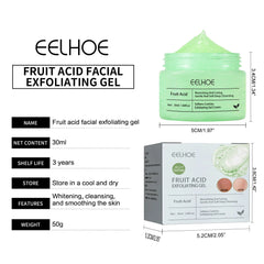Fruit Acid Exfoliating Gel For Face Body Cleaning Soften Skin Deep Cleansing Nourish Dead Skin Blackhead Remover Scrub Gel 30ml