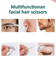 Curved Blade Eyebrow Scissors Professional Stainless Steel Precision Trimmer Eyebrow Eyelash Hair Remover Tool Nose Hair Scissor