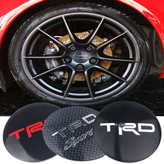 56mm Car Aluminum Logo Wheel Center Hub Cap Badge Sticker Accessories For Toyota Prado Aqua Hilux Prius Rav4 Camry TRD Venza GR