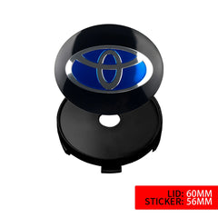56/60mm Car Wheel Hub Center Cap Aluminum Metal Logo Stickers For Toyota Rav4 Corolla Camry Aqua Auris Cross Yaris TRD Prius GR
