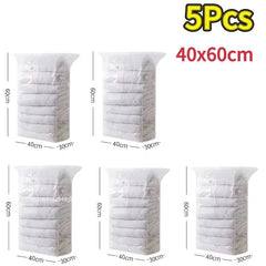 Vacuum Storage Bags No Need Pump Large Plastic Storage Bags for Storing Clothes blankets Compression Empty Bag Travel Accessorie