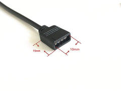 0.3M 0.5M 1M 3M 5M 3Pin 4Pin LED RGB RGBW Male to Male / Female to Female Extension Connector Cable with needles