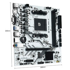 لوحة أم MACHINIST B450، معالج AMD، ذاكرة DDR4 ثنائية القناة، لوحة أم AM4، M.2 NVME (تدعم معالج Ryzen 5500 5600 5600G)