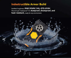 Cubot kingkong power 5, Rugged Smartphone Android 15, 15300mAh Battery, 6.88" 120Hz Screen, 16GB RAM (6+10), 128GB ROM, MTK G100