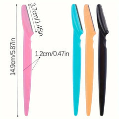 Facial Hair Removal Tool with Easy Grip Handle  Multifunction Eyebrow Razor Kit - Precise Trimming, Shaping,5/6/12Pcs