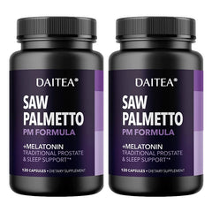 Men's Nighttime Saw Palmetto Extract Supplement - For Frequent Nighttime Urination and Sleep Health, Non-GMO