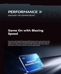 CUBOT MAX 5, Android Smartphone 5G, Dimensity 8200,4nm,  3.1GHz, 6.95-inch 144Hz Large Screen, 24+256GB,Gaming Phone,Add to Cart