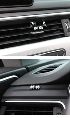 5/10/20/50pcs Cute Black Elf Car Interior Decoration Funny Auto Center Console Rearview Mirror Ornaments For Car Accessories