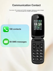 2025 SERVO F4 Fold Feature Mobile Phone 1.77" Display Dual SIM Standby Call Recording MP4 FM Radio 2G Flip Button Backup Phones
