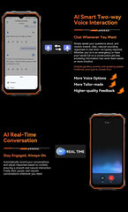 Blackview OSCAL Marine 2 Rugged Phone 8GB RAM 256GB Smartphone AI 11000mAh Battery 6.56 " HD+Display Unisoc T61 Android 15 NFC