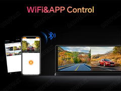 K2 Pro 11.3 بوصة سيارة DVR 4K كاميرا لاسلكية Carplay أندرويد أوتو شاشة Ai كاميرا لوحة القيادة مزدوجة العدسة مسجل فيديو نظام تحديد المواقع والملاحة لوحة القيادة