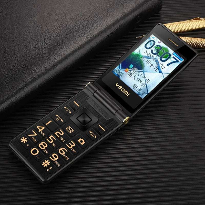 Yeemi G10-C 2G GSM Dual SIM Dual Screen Flip Feature Phone Big Fronts For Elder 2.8 inch FM Mp3/Mp4 Bluetooth Cheap Cellphone