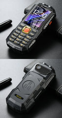 4G LTE Senior Flip Phone for Elderly Large Buttons Powerbank Long Standby SOS Call LED Light Loud Sound Fast Dial