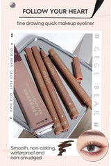 Gege Bear Liquid Eyeliner Pen Waterproof, Smudge-proof, Fast and Precise Makeup, Quick and Smooth Drying