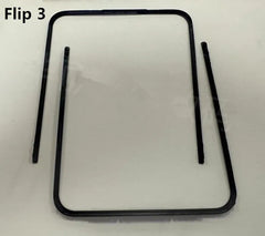 شرائط الحافة لهاتف Samsung Galaxy Z Flip 6 5 4 3 F741 F731 F721 F711 إطار وسطي حامل إطار جزء إصلاح الحافة + مشبك توصيل