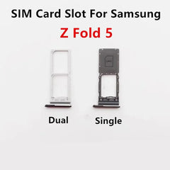 Fold5 SIM Card Slots For Samsung Galaxy Z Fold 5 5G F946 SIM Tray Adapters Socket Holder Replace Phone Housing Repair Parts