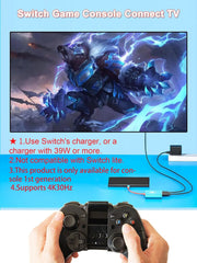 محول TUTI USB C إلى HDMI بدقة 4K/1080P يدعم وضع Switch TV Dock متوافق مع Steam Deck Nintendo Switch OLED