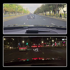 Car Speedometer KM/H HUD GPS Head Up Display Digital Speed Meter Windshield Projector For Vehicles Auto Electronics Accessories