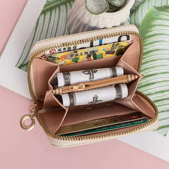 Stitch Coin Purse Fashion Cartoon Zipper Wallet Kawaii Anime Student Print Card Holder ID Storage Bag Card Pack Christmas Gift