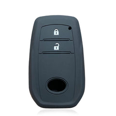 Soft Silicone Car Key Cover Holder Shell For Toyota Hilux 2021 Revo Yaris RAV4 2015 Auris 2013 Innova 2Buttons Remote Keychain