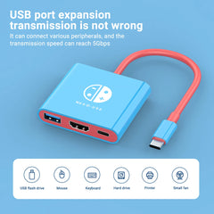Game Dock 4K HDMI USB 3.0 Hub Adapter USB C Splitter TV Portable Docking Station for Laptops PC iPad MacBook Air Pro