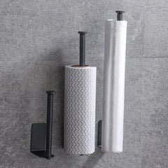 Kitchen Roll Paper Holder Stand Toilet Paper Holder Bathroom Towel Rack Without Drilling Roll Paper Dispenser Kitchen Towel Rack