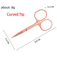 Eyebrow Scissor Makeup Eyelash Trimmer Nose Facial Hair Remover Multifunctional Scissors Stainless Steel Nail Cuticle Tools