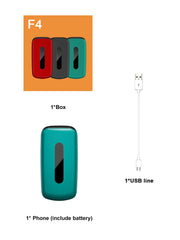 2025 SERVO F4 Fold Feature Mobile Phone 1.77" Display Dual SIM Standby Call Recording MP4 FM Radio 2G Flip Button Backup Phones