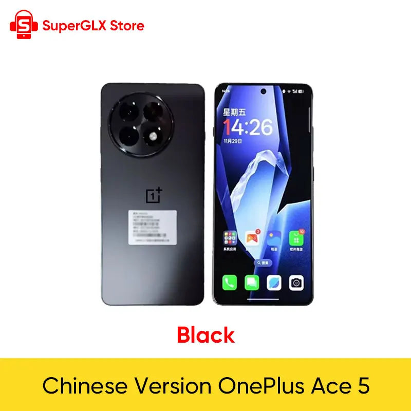 Original Oneplus Ace 5 5G Smartphone Snapdragon 8 Gen 3 6.78" AMOLED 120Hz Display 6415mAh 80W Charger 50MP Camera Android 15.0