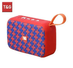مكبر صوت TG506 محمول صغير لاسلكي مزود بتقنية البلوتوث 5.0 للاستخدام الخارجي والداخلي ومكبر صوت عالي الدقة يدعم بطاقة TF وراديو FM ومقاوم للماء