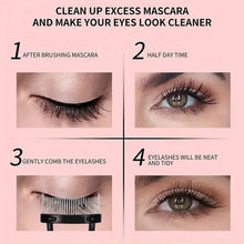 Eyelash comb separator used to brush and separate lashes after mascara