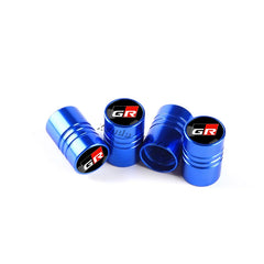 4Pcs Car Wheel Tire Valve Stem Caps Air For GR Sport Yaris 86 Corolla Camry Hilux Supra C-HR Highlander RAV4 Tyre Accessories