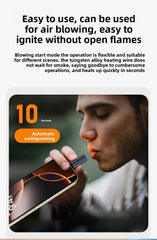 Type C Mini Lighter Blow-to-Ignite Auto Shut-Off for Air Travel Outdoor No Battery No Flame USB C Cigarette Lighter Adapter