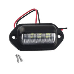 2PCS 6 LED Car License Number Plate Light For SUV Truck Trailer Van Tag Step Lamp White Bulbs Car Products License Plate Lights