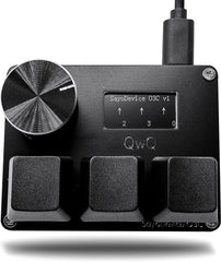 O3C SayoDevice OSU O3C مفاتيح هول ذات الزناد السريع ومفاتيح مغناطيسية وردية اللون ولوحة مفاتيح بمقبض وشاشة ونسخ ولصق وقص