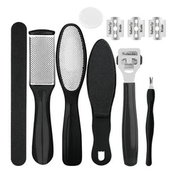 27PCS Foot Care Tool Pedicure Manicure Kit Set Stainless Steel Peeling Exfoliating Callus Dead Skin Remover Foot Scrubbing Brush