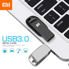محرك أقراص فلاش شاومي 2 تيرابايت USB 3.0 صغير عالي السرعة معدني بندريف 1 تيرابايت 512 جيجابايت محرك أقراص محمول مقاوم للماء لتخزين الذاكرة U Disk