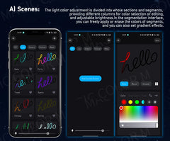 Car Ambient Lights Universal LED Symphony RGB Atmosphere Lamp 64 Colors Acrylic Strip APP Control Remote for Tesla Model 3 Y S X