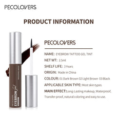 1PC Lazy Makeup Eyebrow Enhancers Liquid Gel Long Lasting Waterproof Film Forming Tear Off Brow Tattoo Tint For Eyebrow Makeup