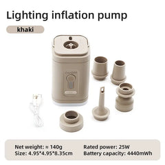 Electric Air Pump Portable Wireless Air Compressor Inflator/Deflator Pumps For Inflatable Cushions Air Beds Boat Swimming Ring